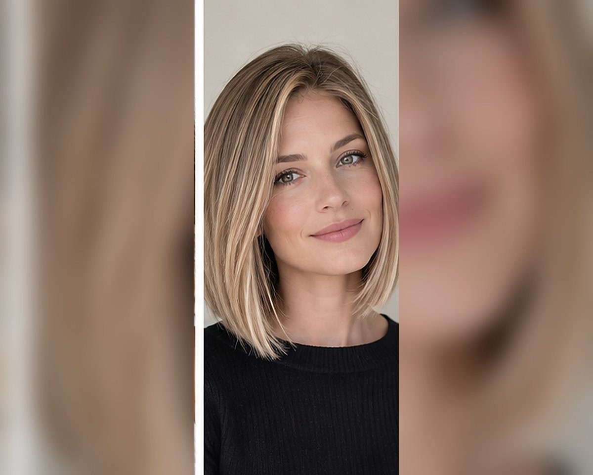 Low-maintenance haircut for straight fine hair with clean full ends