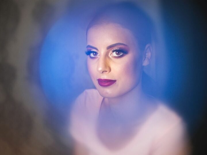 Portrait with soft blended blush and a natural-looking skin finish