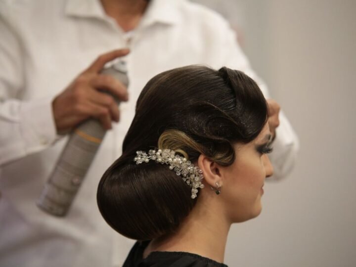Soft modern French twist with a relaxed polished shape and gentle movement