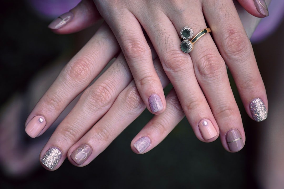 Neutral gray-taupe manicure with a soft glossy finish