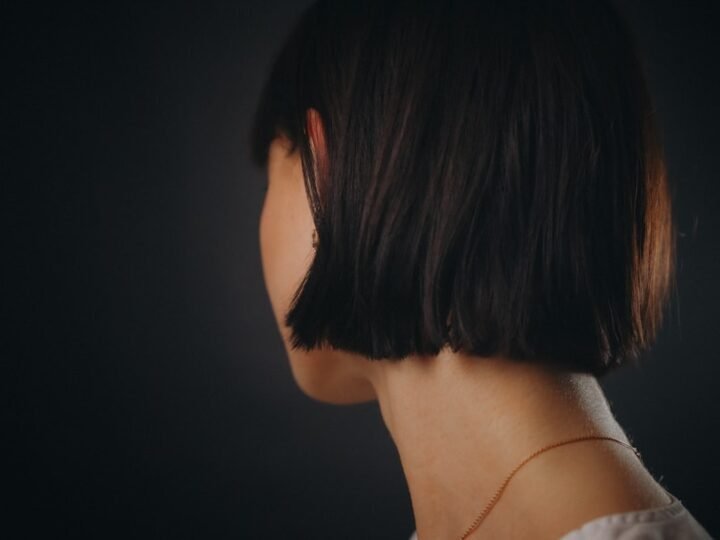 Short haircut with the back and nape area visible