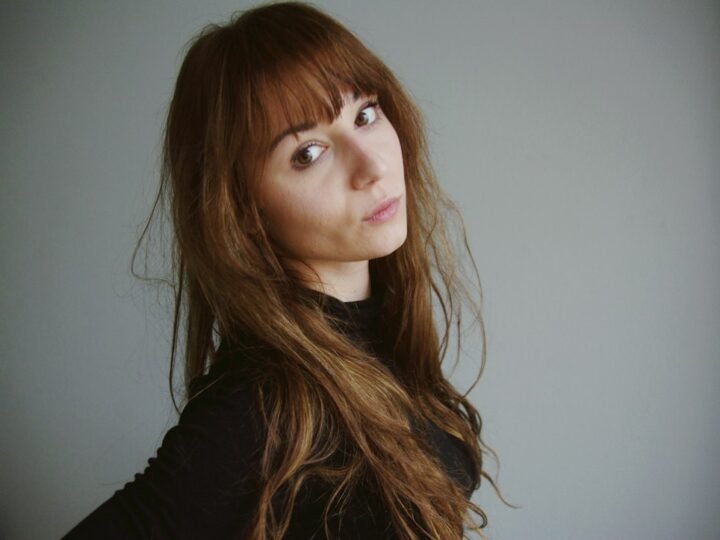 Close portrait with dimensional hair color and smooth finish
