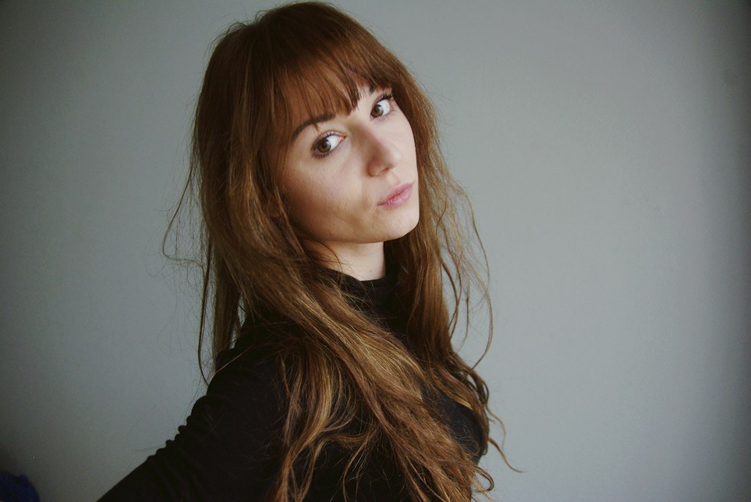 Close portrait with dimensional hair color and smooth finish